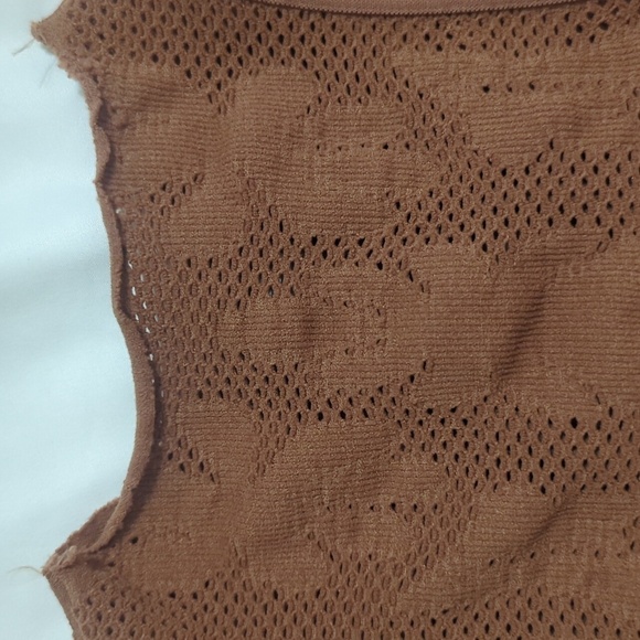 NWT Out From Under Sleeveless Cutout Top, Color Brown Size XS/S - Picture 6 of 15